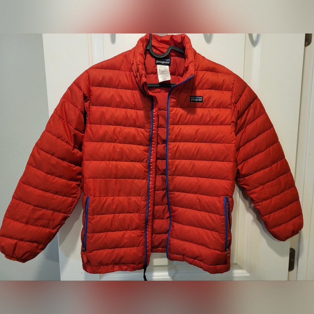 Patagonia Kids Bright Red Puffer Coat